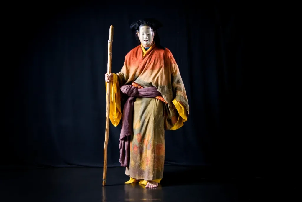 Actor japonés del tradicional teatro Noh