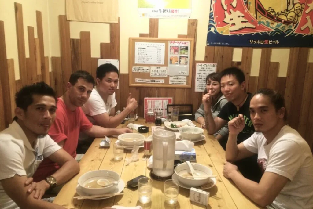 Compañeros de fabrica japonesa