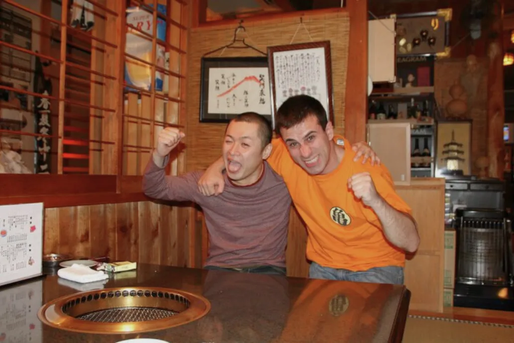 Barbacoa japonesa o Yakiniku con mi amigo Taka
