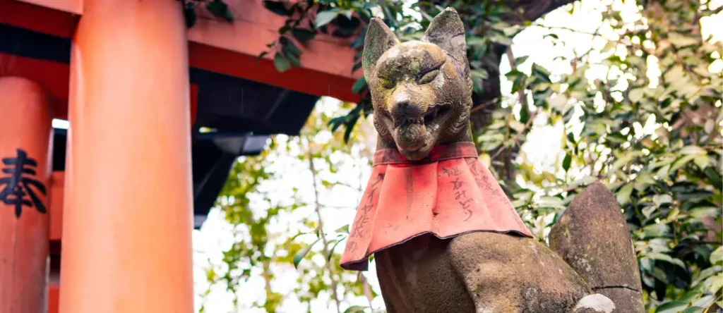 Estatua del Yokai Kitsune
