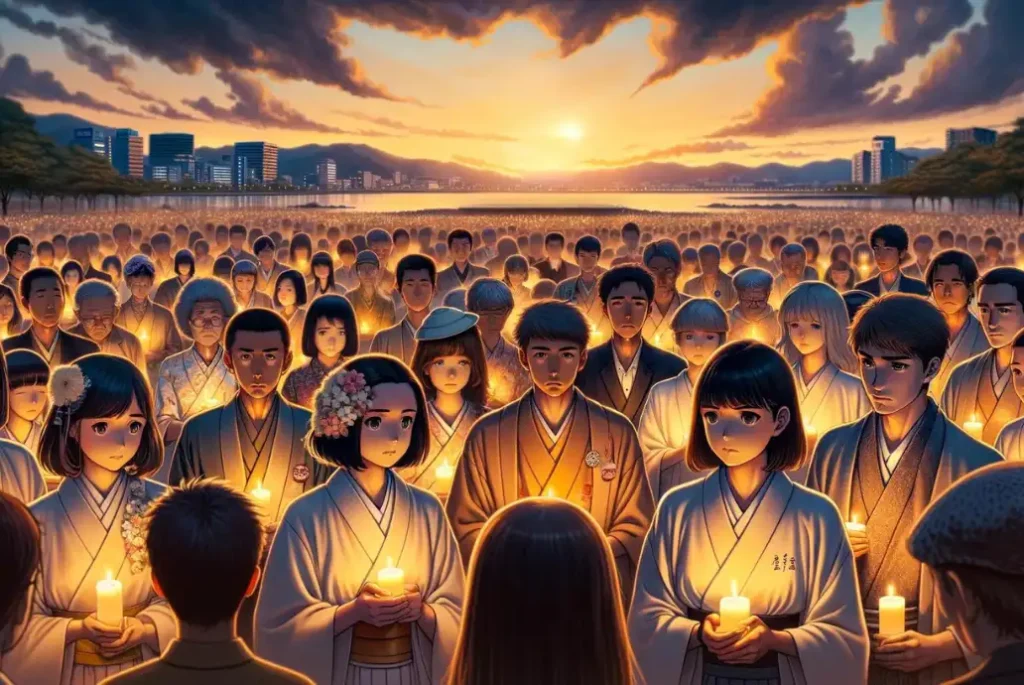 Recreación de cristianos ocultos de Japón reunidos para orar en secreto