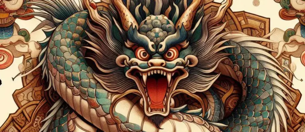Imagen con Inteligencia Artificial del Yokai Hebi