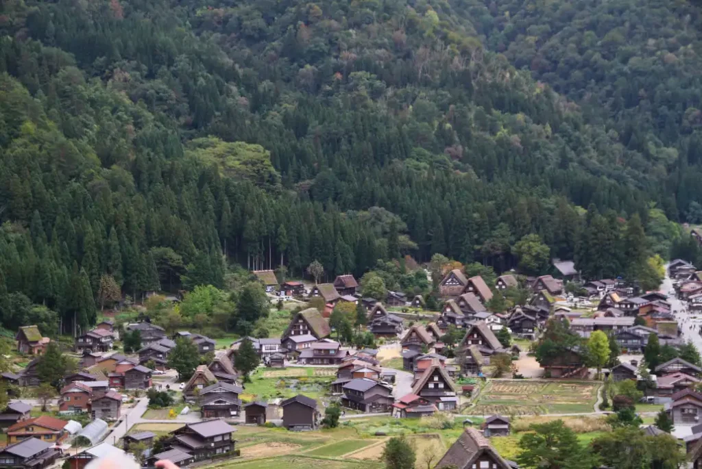 La Alde japonesa de la UNESCO vista desde el mirador Shiroyama